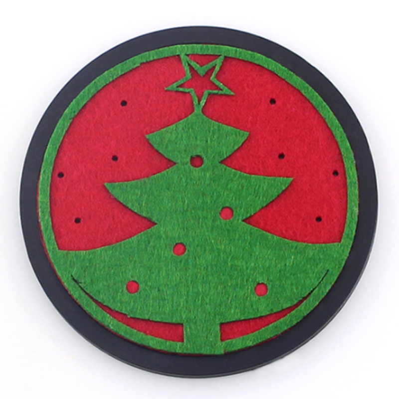 10 جولة سميكة من اللباد عيد الميلاد