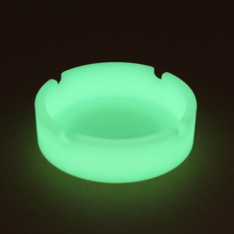 منفضة سجائر مضيئة مستديرة