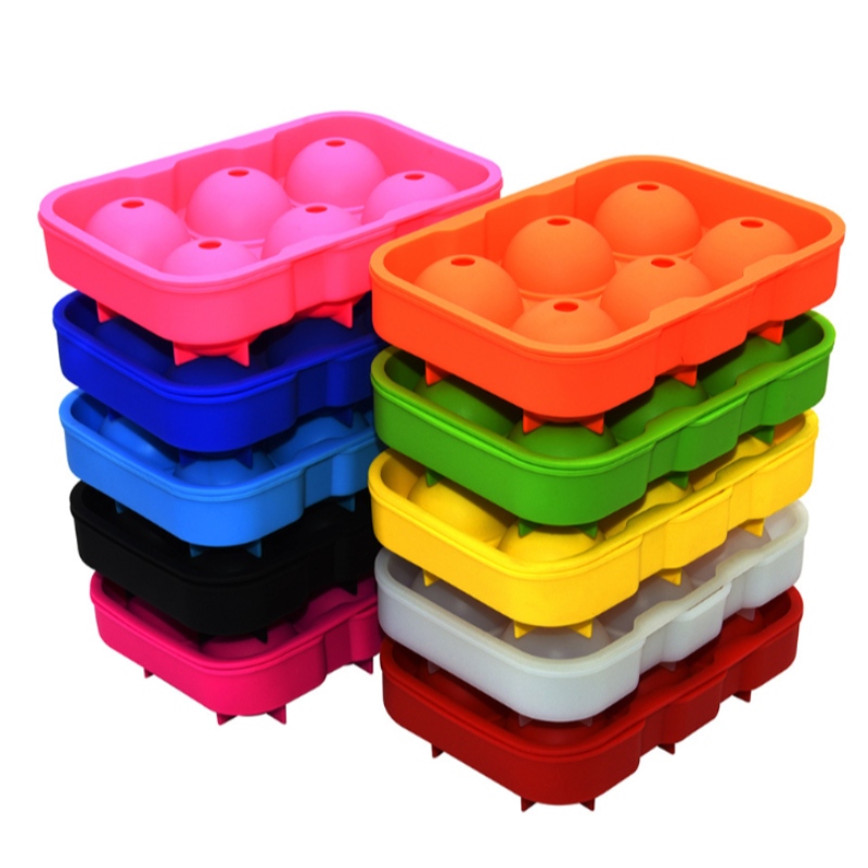 نموذج جليد خاص لـ 10 ألوان موضعية ويسكي 6 ثقوب قالب هوكي الجليد صانع جليد مقاوم للماء