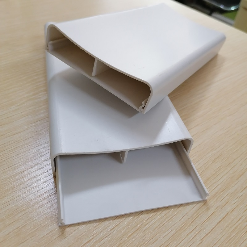 PVC الحبل hider قناة إدارة الكابلات ثنائية القناة قناة مجرى الكابلات البلاستيكية المخفية