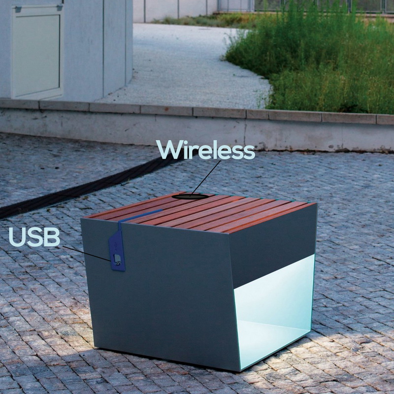 رخيصة الثمن متنوعة تصميم WiFi USB Chargring Solar Metal Box