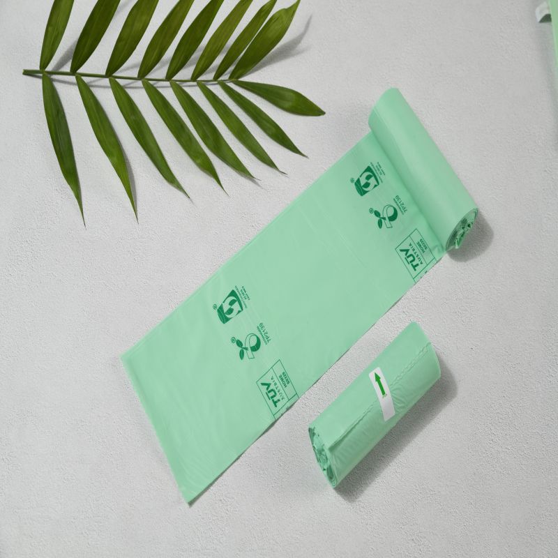 نشا الذرة القابلة للتحلل على أساس 100 ٪ سماد كيس القمامة