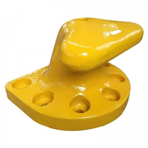 يلقي الصلب مع تحديد أجزاء من الحديد الزهر