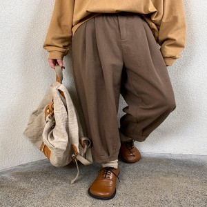 السيدات السراويل فضفاض ، ومناسبة لأي مناسبة ، والأكثر راحة نمط عارضة من القطن والكتان العرف 11711 السراويل فضفاض أزياء