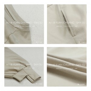 سهل تصميم بسيط جولة الرقبة نمط الخياطة الأكمام عارضة القطن والكتان حجم كبير 12685 العرف سترة