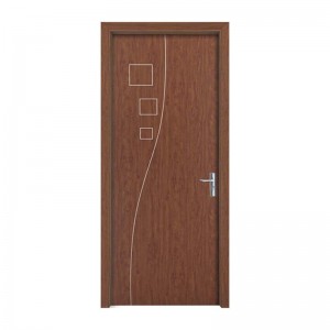 2021 مصنع باب خشبي تصميم جديد أبواب WPC مقاومة للرطوبة مقاومة للحريق