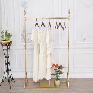متعددة الوظائف ارتفاع قابل للتعديل معدن الذهب الملابس عرض الرف