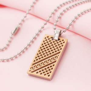 الجملة الفولاذ المقاوم للصدأ اثنين من لهجة الكلب العلامة قلادة قلادة