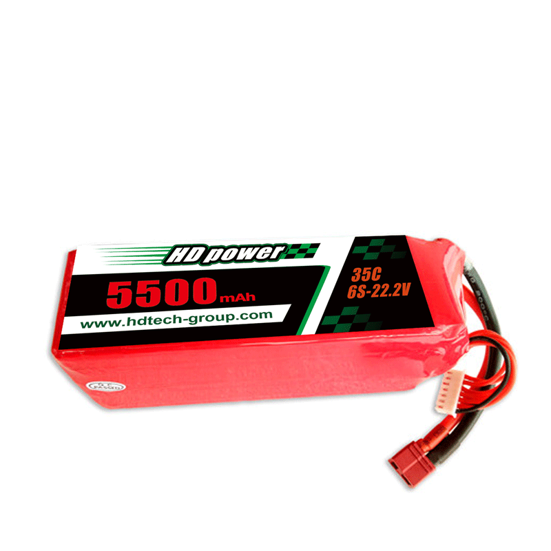 HD POWER 5500mAh 35C 6S 22.2V بطارية ليبو