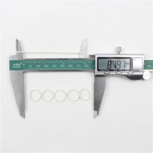 Factoty المبيعات المباشرة البسيطة الأربطة المطاطية البيضاء عالية المرونة قوة صلابة حلقة مطاطية لحزمة خط البيانات