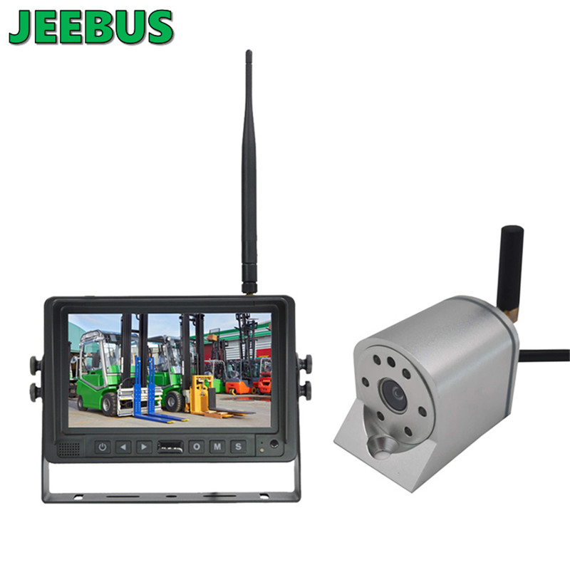 كاميرا أمان لاسلكية WIFI بتردد 2.4 جيجا هرتز مع نظام مراقبة وقوف السيارات بشاشة AHD 7 بوصة DVR لشاحنة Forlktruck والمركبات الهندسية