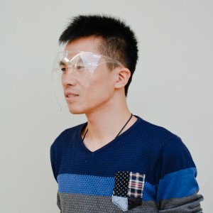 مكافحة الضباب معدات السلامة عزل مخصص البلاستيك بلوك درع الوجه