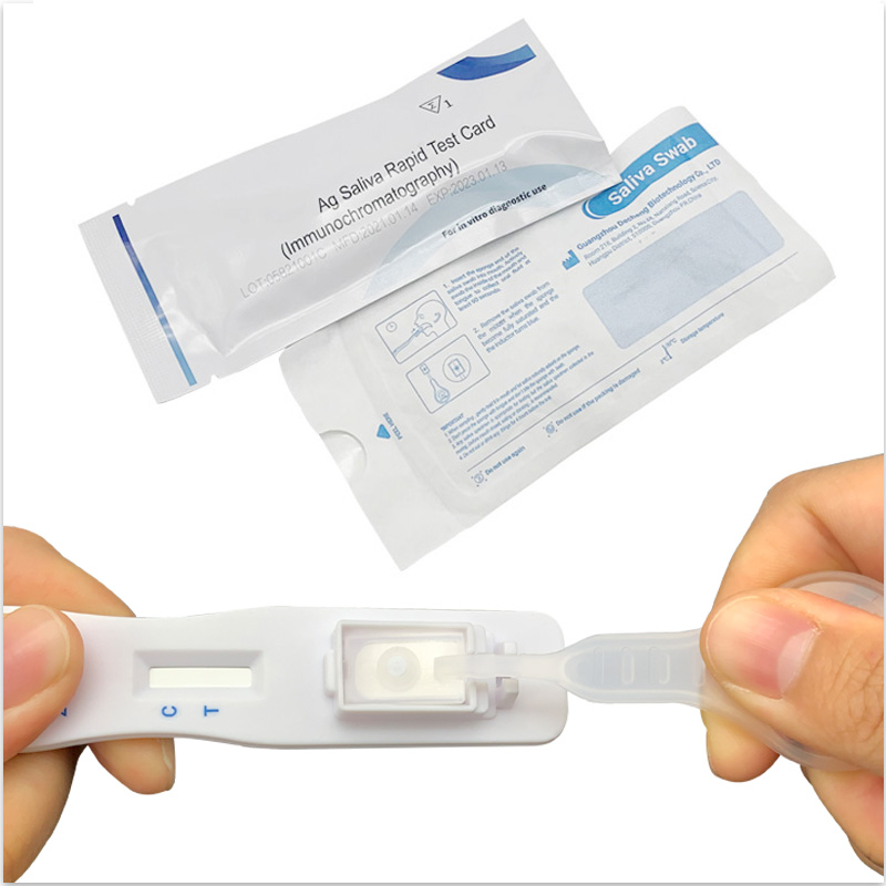 طقم الاختبار السريع V-CHEK ™ 2019-nCoV Ag ، مسحة اللعاب سهلة وبسيطة