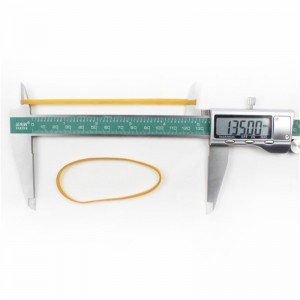 مصنع مخصص أصفر شفاف مقاومة درجات الحرارة العالية ومقاومة للشيخوخة المطاط الصناعي الفرقة