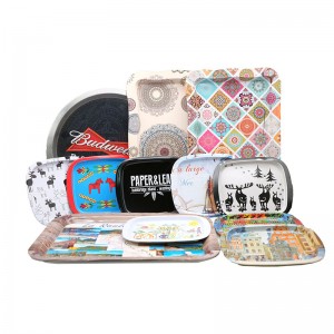 تخصيص القصدير علبة الاعشاب صواني tabaco صينية المتداول صينية دخان علبة للبيع بالجملة