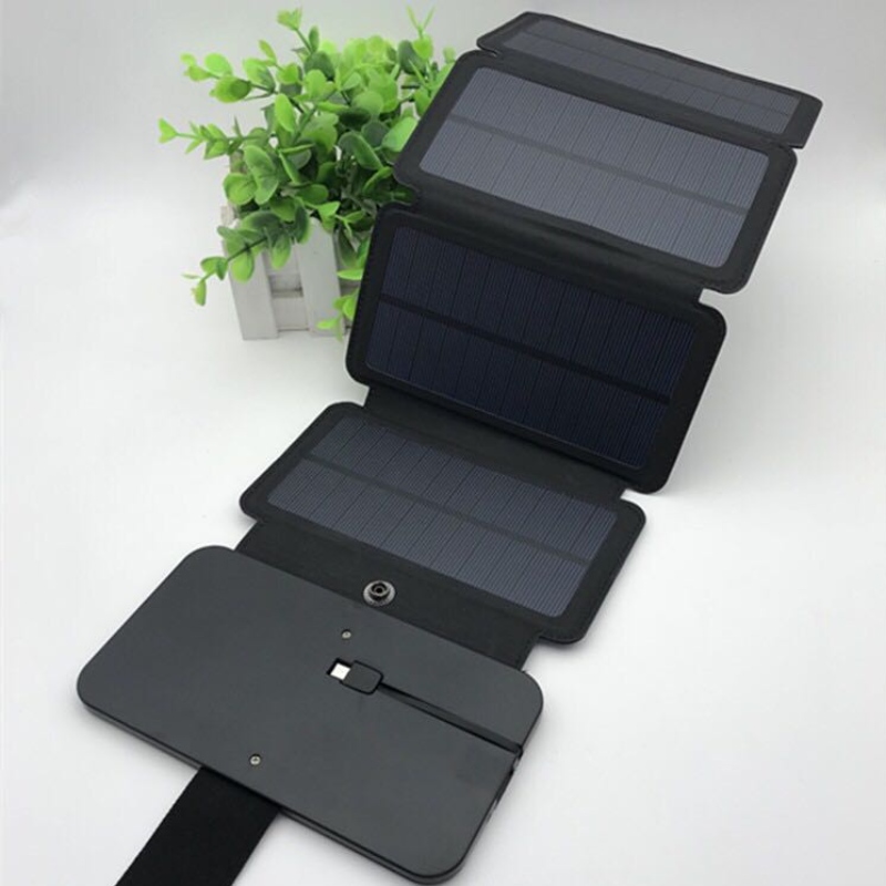 5W للماء المحمولة طوي لوحة للطاقة الشمسية لوحة الطاقة الشمسية مع شاحن USB