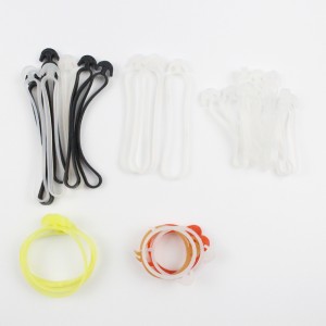 تنتج الشركة المصنعة وتبيع العصابات المطاطية على شكل هوك ويمكنها تخصيص عصابات المطاط المطاطية الطبيعية