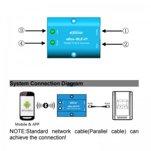 WiFi Serial Server RS485 إلى محول Bluetooth ل Soalr تحكم العاكس EPSOLAR LS VS A VS BN TRACERA TRACERBN SHI