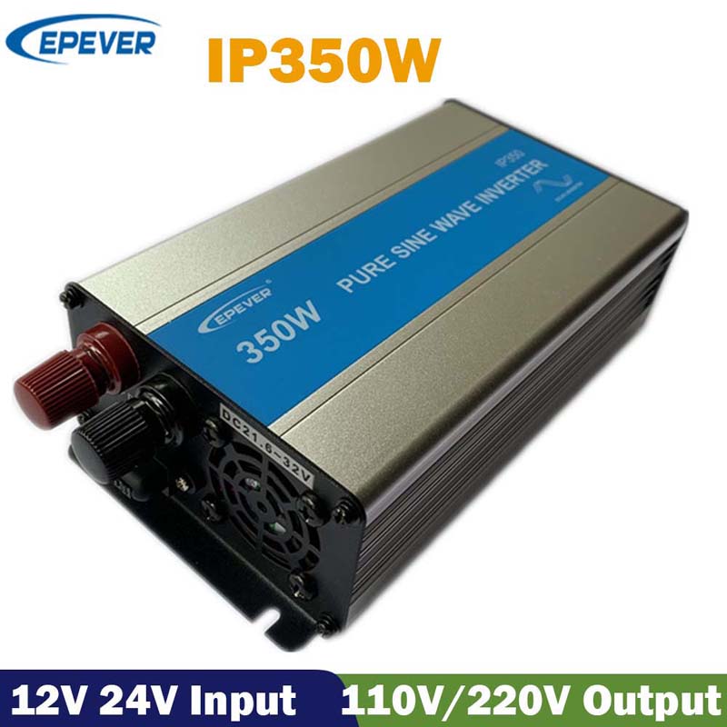 Epever ipower350w شحن شمسية خارج الشبكة الخالص موجة موجة العاكس 12V24VDC 110V/120V/220V/230VAC الطاقة الشمسية عكس الطاقة 50HZ 60HZ