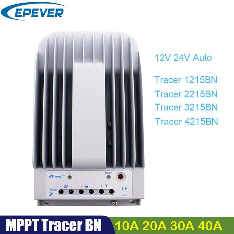 Epever MPPT 40A 30A 20A الشمسية تهمة تحكم 12V24V TRACER4215BN 3215BN 2215BN لوحة بطارية منظم ماكس PV 150V المدخلات