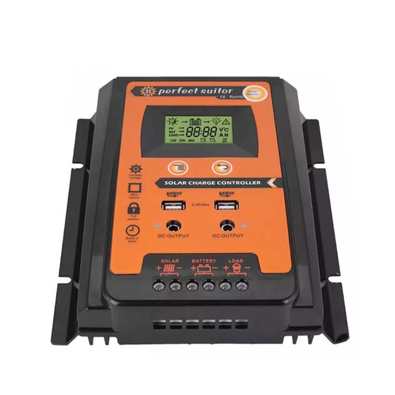 PWM 30A 12V 24VDC الشمسية شحن بطارية منظم تحكم الألواح الشمسية مع عرض مزدوج USB إخراج شاشة LCD