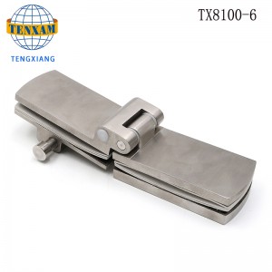 نوع خاص 135 درجة طويلة حمام كليب فندق الحمام الحمام زجاج الباب المفصلي دش