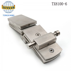 نوع خاص 135 درجة طويلة حمام كليب فندق الحمام الحمام زجاج الباب المفصلي دش