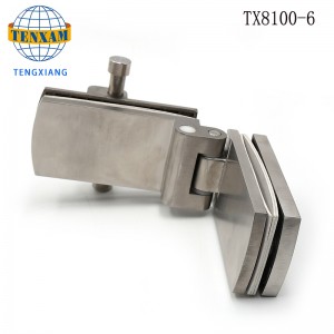 نوع خاص 135 درجة طويلة حمام كليب فندق الحمام الحمام زجاج الباب المفصلي دش