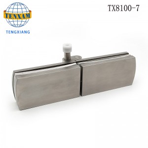 نوع خاص 180 درجة طويلة حمام كليب فندق الحمام الحمام زجاج الباب المفصلي دش