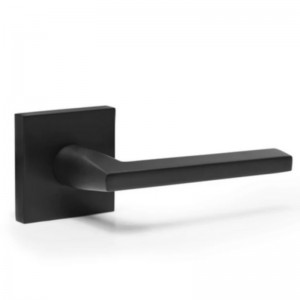 S7503 Privacy Door Lever لغرفة النوم وحمام أبواب غير لامع أسود