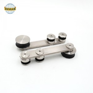 زجاج الباب انزلاق نظام انزلاق الباب شنقا الفولاذ المقاوم للصدأ انزلاق عجلات