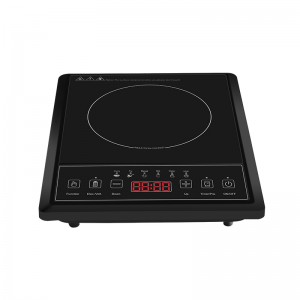 A13 الحث الموقد الواحد تطبخ مواقد التعريفي رقيقة جدا، الطاقة 8 مستويات التحكم في درجة الحرارة مع لوحة زجاجية مصقولة بلاك