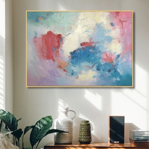 الحديثة مرسومة باليد الاكريليك الإبداعية مؤطرة جدارية الفن مجردة اللوحة على قماش