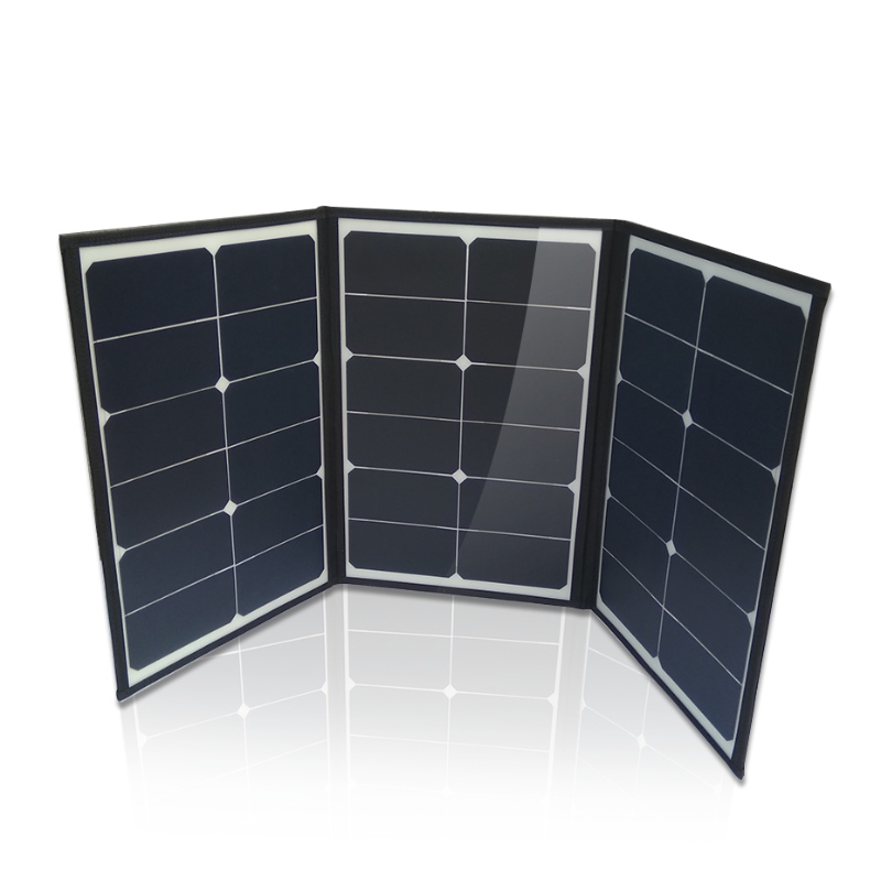عالية الكفاءة الشمسية طوي لوحة للطاقة الشمسية حقيبة قابلة للطي المحمولة 60W 100W 200W 120W لوحة للطاقة الشمسية قابلة للطي