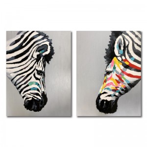 الجملة عالية الجودة نقية رسمت باليد قماش اللوحة الأسرة الحيوان الفن النفط الطلاء