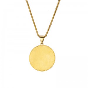 قلادة بطاقة الهيب هوب مزدوجة النخيل