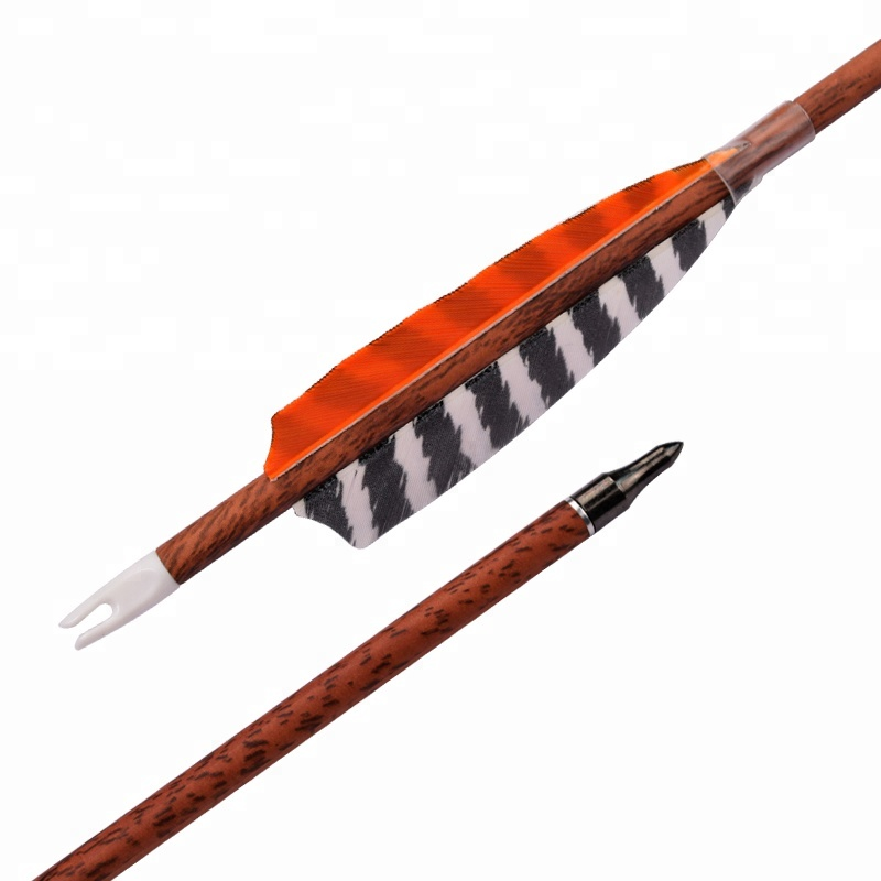 elong في الهواء الطلق 120077 ID6.2MM SP400 السهم الكربون الخشب الأحمر مع ريشة الرماية