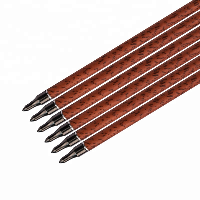 elong في الهواء الطلق 120077 ID6.2MM SP400 السهم الكربون الخشب الأحمر مع ريشة الرماية