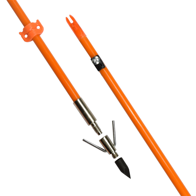 110021-OG ELONG OD8MM 32 بوصة Bowfishing arrow الفيبرجلاس رمح الرماية الصيد