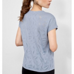 جيرسي الرياضة تي شيرت من صورة ظلية مستقيمة