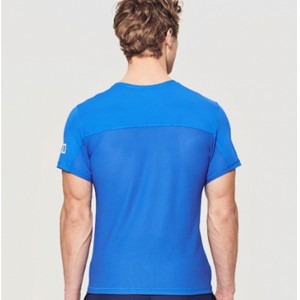 تي شيرت التدريب مصنوع من نسيج فتل الرطوبة