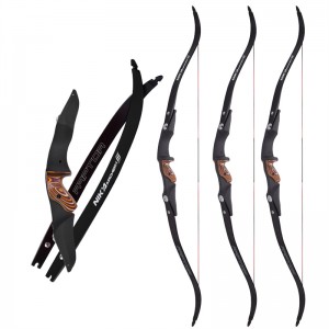 Nika Archery 220053 60inch Recurve Bow مع 17 بوصة ilf rh/lh Riser Target Sport اطلاق النار&hunting
