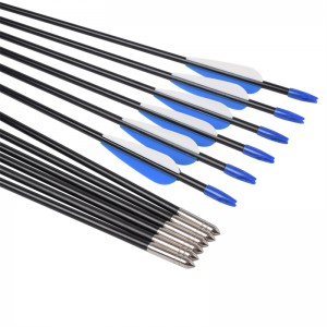 إيلونغ في الهواء الطلق 110083 26 بوصة ID5MM الفيبرجلاس رمح السهم الرماية recurve القوس اطلاق النار