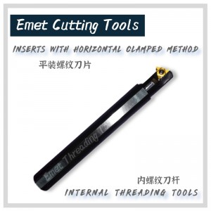 Emet Threading Tools \\\\ أدوات الخيوط Ninternal/external Threading Tools/insert يمكن فرضها من خلال كل من الأساليب الرأسي والأفقية/turning Tools