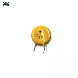 الأصفر الايبوكسي راتنج مستقيم الرصاص 14D471 ارتفاع الطفرة واقية جهاز حماية الأسهم المقاوم أكسيد المعادن varistor mov