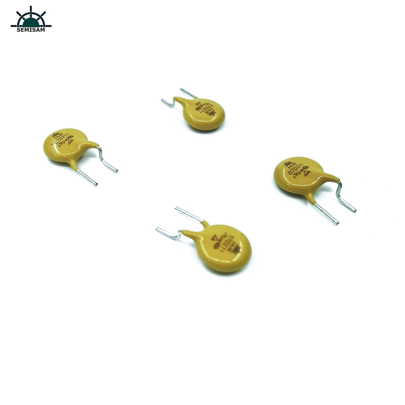 الأصلي الصانع قطع الرصاص، الأصفر سيليكون mov 7d271 270 فولت 7 ملليمتر المقاوم mov varistor