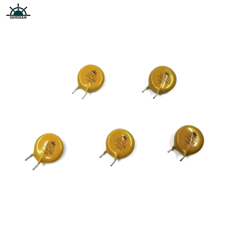 المصنع الأصلي خدمة سعر جيد، الأصفر ارتفاع الزيادة الزائدة 14MM HVR14D621J MOV zinc uxide varistor لوحدة تجارية