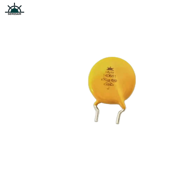 ODM OEM الصين زيادة صواعق جهاز واقية الأصفر الايبوكسي الراتنج قطر 14MM 14D681 زنك أكسيد فاريستور المقاوم