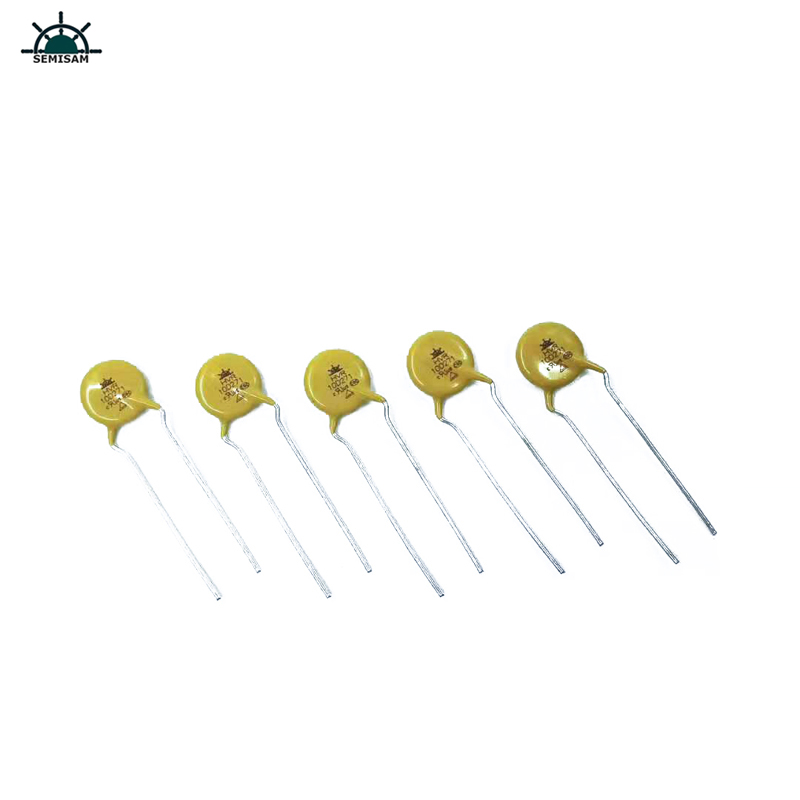 الصانع المقاوم المورد الأصفر السيليكون 10D271 قطرها 10 ملليمتر أكسيد المعادن mov varistor لتبديل امدادات الطاقة