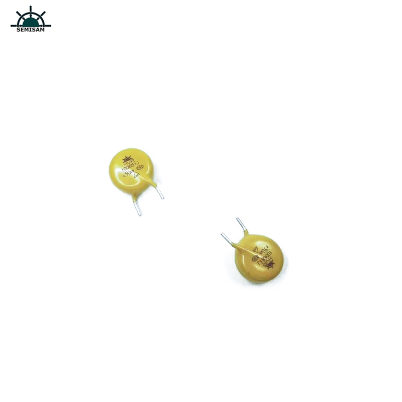 الصين مصنع الأصلي مصنع الالكترونيات السلبي، الأصفر mov 10MM HVR10D681K أكسيد الزنك varistor